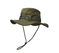 Mega_Jumble Adult Fisherman Wide Brim Sun Protection Hat, Breathable Tactical Boonie Safari Hats for Outdoor Camping Fishing Hunting Climb (Olive)