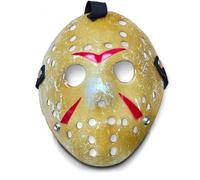 Mega_Jumble Adult Unisex Jason Mask Horror Jason Hockey Mask Halloween Kills Costume Hacker Fancy Dress Men's Women's Scary Masks