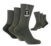 Mega_Jumble Army Socks Mens 6-11 Men’s Army Military Thermal Socks - Warm, Thick, Cushioned Boot Socks for Hiking, Outdoor, Work, Combat & Winter Wear 6 Pairs