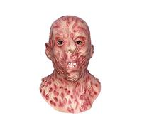 Mega_Jumble Freddy Krueger Latex Mask, Adult Party Halloween Costume Prop Killers Horror Movie Scary Mask Nightmare On ELM Street Headwear