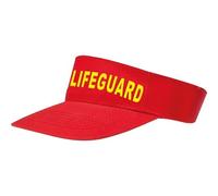 Mega_Jumble Lifeguard Costume Accessory Set Sun Visor, Bum Bag, Sunglasses, Whistle & Inflatable Float Beach Party Fancy Dress Outfit Baywatch Themes (Hat)