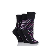Mega_Jumble® New Ladies Women Gentle Grip No Elastic Socks, 4-8 UK, 37-42 EUR Bamboo Socks (3)