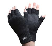 Mega_Jumble® UNISEX HEATGUARD WARM WINTER 3M Thinsulate™ THERMAL FINGERLESS GLOVES (Large/X-Large)