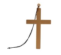 Mega_JumbleSale® Cross Priest Monk Nun Necklace - Vampire Monk Nun Crucifix Halloween Necklace Fancy Dress Accessory for Men's & Women's