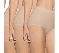 Mega_JumbleSale® Ladies Seamless Control Maxi Brief - Soft & Comfortable Everyday Use Underwear | Women Panties, Basic Knickers Seamless Control Bikini Pack Of 3 (2XL, Nude Pack of 3)