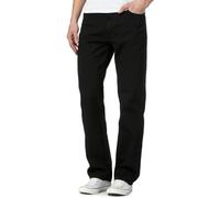 Mega_JumbleSale® Mens Heavy Duty Straight Leg Plain Jeans | Denim Work Jeans Bottom Pants, Casual Fit Work Wear Zip Fly Belt Loop Pocket Trousers (34W / 29L, Black)