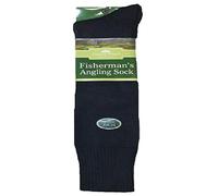 Mega_JumbleSale® Navy Fisherman's Angling Socks Boot Wool Country Fishing Socks Size 6-11 - Best for Outdoor/Winter and Fishing - (Pack of 3 Pairs) (Navy)