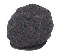 Mega_JumbleSale® Newsboy Cap Gatsby Baker Boy Tommy Hat Flat Caps Tweed Adjustable 20s Peaky Herringbone Cloth Hat (XL, Charcoal)