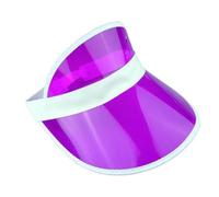 Mega_JumbleSale® Pack of 10 Sun Visor Adult Red Green Blue Yellow Purple Pink and Multi pack Fancy Dress Party Hen Night (Purple)