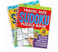 Mega Large Print Spiral Puzzle Books Set - Crossword, Sudoku & Word Search Puzzle Books, 200 Pages Each (Sudoku)