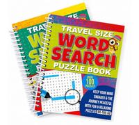 Mega Large Print Spiral Puzzle Books Set - Crossword, Sudoku & Word Search Puzzle Books, 200 Pages Each (Word Search)