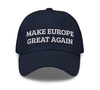 MEGA MAKE EUROPE GREAT AGAIN Hat - Classic Embroidered Baseball Cap - Adjustable Fit, Unisex, bule, One size fits all