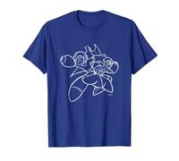 MEGA Man VS. ProtoMan (A) T-Shirt, Men, Royal Blue, XX-Large