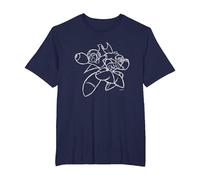 MEGA Man VS. ProtoMan (A) T-Shirt, Men's Big and Tall, Navy Blue, 5X Tall