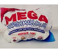Mega Marshmallows - Extra Large - 600 Grams - Perfect for Barbeque, Bonfire Roast, Baking, Smores & Snacking