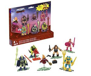 MEGA Masters of the Universe Toy Building Set, MOTU Battle for Eternia Collection II with 110 Pieces, 6 Micro Action Figures and Accessories, HHD15