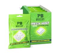 Mega Mint Caffeine Gum 60 mg - Fast Acting Energy Gum with Zero Sugar & Zero Calories for Running, Gym, & Performance Support - 180 Pieces