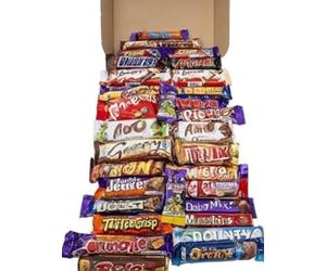 Mega Mix 76 Different Full Size Chocolate Gift Hamper "Deliciousness that brings a smile" For All Occasions
