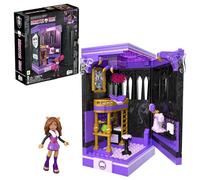 MEGA Monster High Action Figure Building Set Clawdeen's Boo-k Den with 299 Pieces, Book Nook for Collectors, HXM32
