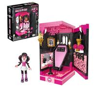 MEGA Monster High Action Figure Building Set Draculaura's Boo-k Crypt with 301 Pieces, Book Nook for Collectors, HXJ88