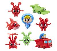 Mega Morphle Figure & Vehicle Pack, preschool scaled figures, push along moulded mini vehicles, imaginative play, moonbug, gift for 2-5 year old, Red