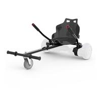 MEGA MOTION Hoverboard Kart, Hoverboard with Seat Fits All 6.5"-10" Self-Balancing Twin Ride Scooters, Adjustable Scooter Karting Stand Suitable for Adults and Kids (Carbon black)