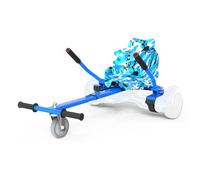 MEGA MOTION Hoverboard Kart, Hoverboard with Seat Fits All 6.5"-10" Self-Balancing Twin Ride Scooters, Adjustable Scooter Karting Stand Suitable for Adults and Kids (Blue)