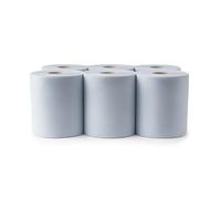 Mega Packaging Pack of 18, 2 Ply Blue Tissue Roll - Centre Feed Super Absorbent 300 Sheets Per Tissue Paper Roll - Food Safe & Recyclable Blue Paper Rolls for Kitchen, Bathroom & Commercial Cleaning