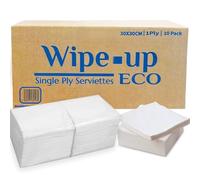 Mega Packaging White Serviettes Paper Napkins [5000-Pack] (30 x 30 cm) 1-Ply Strong Paper Serviettes, Super Soft Paper Tissues, Cocktail Napkins, Disposable Napkins