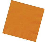 MEGA PACKS of 50 Table Napkins in 18 Cool Colours ... *** FREE UK POSTAGE *** (Orange)