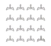 Mega Pet 20pcs Tibetan Silver Wave Chandelier Component Links Charm Pendant Connectors with 3 Holes for Dangle Earring Multi Strands Bracelet Necklace Jewelry Making
