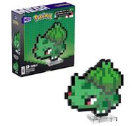 MEGA Pokémon Action Figure Building Set Age 13+, Bulbasaur with 374 Pieces and Pixel Retro Style, for Table or Wall Decor, Build & Display Toy for Collectors, HTH75