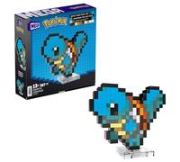 MEGA Pokémon Action Figure Building Set Age 13+, Squirtle with 367 Pieces and Pixel Retro Style, for Table or Wall Decor, Build & Display Toy for Collectors, HTH77