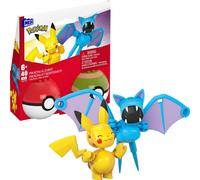 MEGA Pokémon Action Figure Building Toys Set, Buildable and Poseable Pikachu & Z