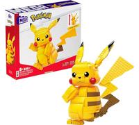 MEGA Pokémon Action Figure, Jumbo Pikachu Pokemon, Building Toys for Kids and Adults, Collectible Character Model with 825 Pieces, 32 cm Tall, Toy for Ages 8 and Up, FVK81