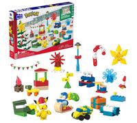 MEGA Pokémon Adventkalendar, Ferienkalender mit 202 Teilen, 2 posierbaren Figure