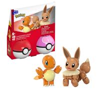 MEGA Pokémon Bouwset voor actiefiguren, Pokéballenset van 2, Charmander en Eevee