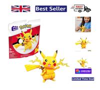 MEGA Pokémon Building Toy Set - Poseable Pikachu with 211 Interlocking Pieces