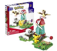 MEGA Pokémon Building Toys Set, Countryside Windmill with 240 Pieces, Motion and 3 Poseable Action Figures, for Kids, HKT21