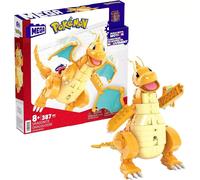 MEGA Pokémon Building Toys Set Dragonite with 387 Pieces, Articulated and Poseable with Motion, 7 Inches Tall, for Kids, HKT25