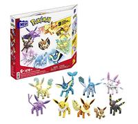 MEGA Pokémon Building Toys Set Every Eevee Evolution with 470 Pieces, 9 Poseable Characters, for Kids, GFV85