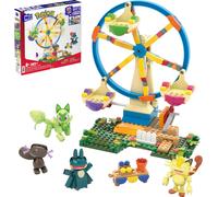 MEGA Pokemon Building Toys Set Ferris Wheel Fun with 393 Pieces, 4 Poseable