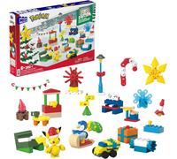 MEGA Pokémon Building Toys Set, Holiday Calendar with 202 Pieces, 2 Poseable C