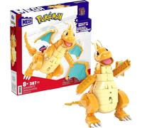 MEGA Pokémon Building Toys Set Dragonite with 387 Pieces, Articulated and Poseable with Motion, 7 Inches Tall, for Kids, HKT25