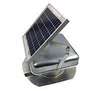 Mega RoofBlaster Adjustable for 3.5” Ribbed Conex Shipping Containers (Galvanized) | Solar Roof Vent | Solar Roof Fan | Shipping Container Exhaust Fan | Get rid of hot air with The Sun's Power