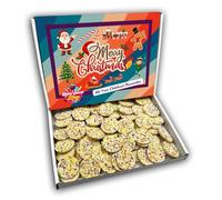 Mega Snowies Merry Christmas Sweets Gift Box Hamper (RETRO CHRISTMAS FRONT)