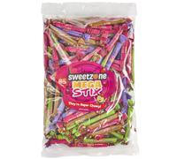 (Mega Stix 1KG Bag - 1F075) Halal Sweets Party Mix, Fizzy Cherry Bottles, Fizzy Mix 1kg Bag Halal HMC Sweets