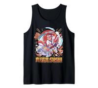 Mega Sushi Samurai Shark Funny Japanese Food Lover Gift Tank Top
