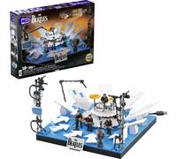 MEGA The Beatles Building Set with 681 Pieces, 4 Poseable Action Figures and Ed Sullivan Stage, with LED Lights, for Adult Collectors, HVH42