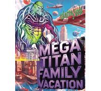 MEGA TITAN FAMILY VACATION coloring book: 51 Full Pages Of Unknown Alien Visitor Waiting For Color Application By Youthful Elderly, Teens, Adults, And Mature Cool Kids